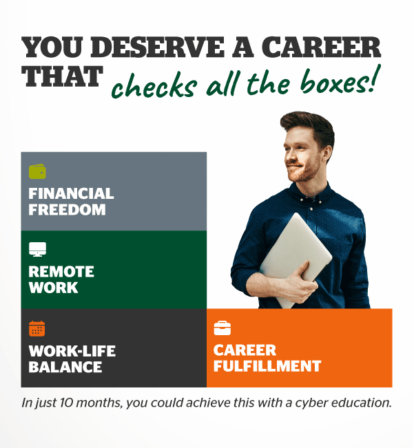 pursue a career that checks all the boxes; financial freedom, remote work, work life balance, career fulfillment.